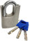 Magmaus® SDL/50 [Anti-ruggine] Lucchetto blindato esterni impermeabile - [grillo antitaglio alta sicurezza] - ideale per serratura cancello, capanno o container