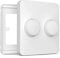 IYOKI® Pro Switch Cover for Philips Smart Button, Compatible with Hue Switch Cover, Remote Light Switch Plate Adapter, 2-Gang (1-Pack)