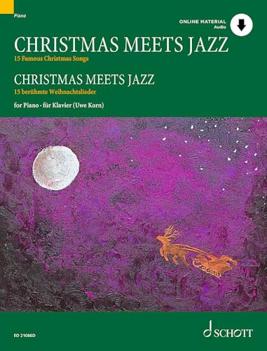 Christmas Meets Jazz: 15 berühmte Weihnachtslieder. Klavier.