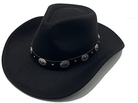 Willheoy Sombrero de Vaquero para Mujer Hombre Sombrero de Cowboy Unisex Adulto Carnaval Halloween y Cosplay