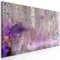 decomonkey Bilder Abstrakt 150x50 cm 1 Teilig Leinwandbilder Bild auf Leinwand Vlies Wandbild Kunstdruck Wanddeko Wand Wohnzimmer Wanddekoration Deko Modern Silber Grau Violett Vertikal Design