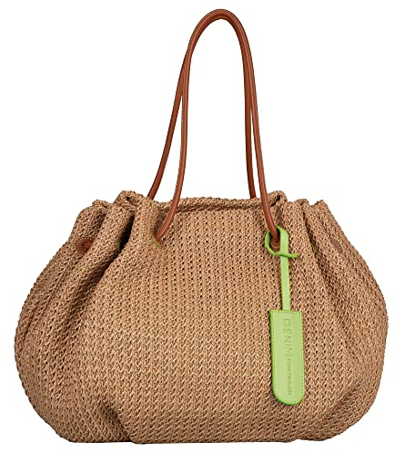 Denim TOM TAILOR, CARO, Damen, Shopper mit Reisverschluss, L, Mixed Beige