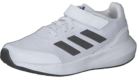 Adidas Unisex Kinder RunFalcon 3.0 Elastic Lace Top Strap Shoes, Cloud White/core Black/Cloud White, 34 EU