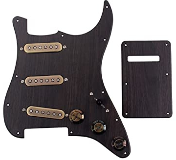 Vorverkabeltes geladenes Schlagbrett Geladener Vorverdrahtet SSS. Pickguard Alnico 5 Pickups Für Strat-Gitarren-Zubehörteil-Kit