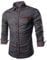 COOFANDY Shirts for Mens Long Sleeve Denim Shirts Formal Casual Regular Fit Cowboy Shirt Western Button Down Dress Work Shirt Stretch Plaid Collar Classic AA-Grey XL