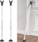 Door Security Bar & Sliding Patio Door Security Bar, Sliding Door Lock for Patio Door, Sliding Door, Window, Apartment, Home, Hotel Room, Removable Security Jammer Bar, Frosted White（2 Pack）