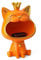 Efugadeng Lachende Katze Statue Figuren Lagerung Box，Katze Schmuck Schlüssel Aufbewahrungsbox，Schmuck Tablett, Große Katzen-Skulptur-Statuegeeignet für Zuhause, Büro-Dekoration (orange)