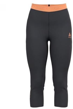 Odlo Damen Revelstock 150 3/4 Hose, India Ink Melange-live Wire, L