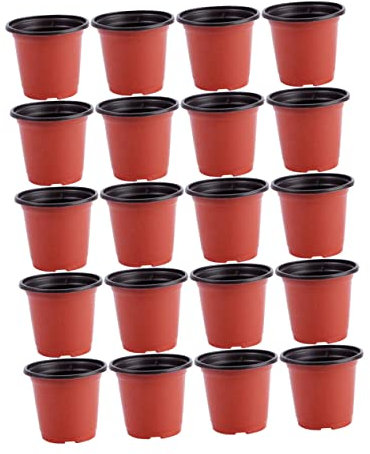 Amosfun 20 Piezas Maceta De Plántulas Maceta De Vivero Macetas De Plastico para Plantas Macetero De Plastico para Exterior Macetas para Plantas Vaso Contenedor El Plastico Regeneración