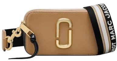 MARC JACOBS Damen The Snapshot Bag, Camel Multicolor
