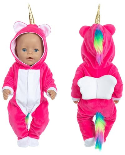 Baby-Puppen-Kleidung, Baby-Puppen-Kleidung für Baby-Puppen 35-43 cm, Puppen-Kleider-Set, Puppen-Kostüm-Set für Jungen und Mädchen, Zubehör für Puppen (Keine Puppen)