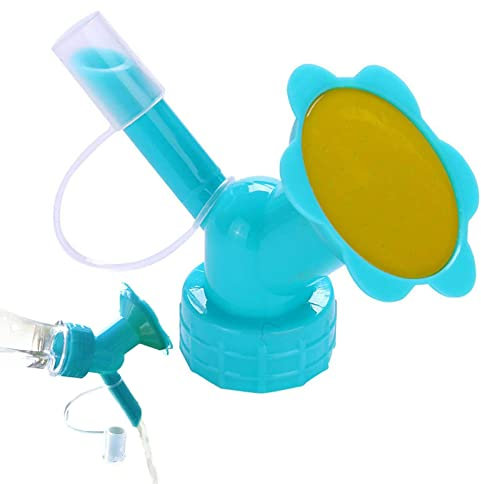 Boquilla de regadera, Cabezal de rociador de regadera, Boquilla de Botella de Agua para regar Plantas, rociador de Tapa de Botella de Doble Cabezal para Verduras, Accesorio de riego de jardín