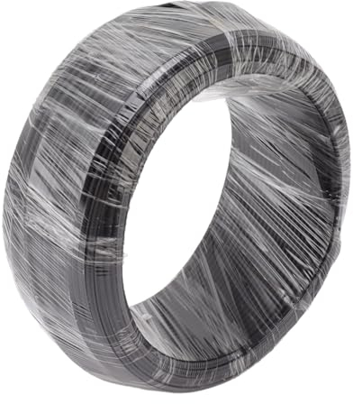 Alambre de Bonsái Negro Alambre Flexible Grueso Alambre de Aluminio Premium para Bonsái para Entrenamiento de árboles, Alambre de Entrenamiento de Bonsái Negro de 500 G, Alambre