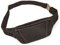 LUUFAN Echtes Leder Gürteltasche für Männer Mehrere Taschen Slim Fanny Pack Verstellbare Gürteltasche für Outdoor Running Wandern und Reisen, Dunkelbraun