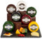 InterCheese | 7 Cheese Truckle Hamper Gift Selection | Artisan Truckles of Mature and Oak Smoked Cheddar, Wensleydale, Double Gloucester and Derby Cheeses sent nestled in Wood Wool