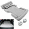 LBWAGQW Auto Aufblasbare Matratze Für Tesla Model 3/ Highland 2017-2024 Tesla Model Y 2020-2024, mit Luftpumpe Kofferraum Aufblasbares Tragbares Bett Outdoor Traveling Zubehör,normal-Grey