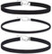 XPEX Set Mit 3 Samt-Choker-Halsketten,Damen-Choker-Halskette Mit Schwarzem Band,Stretch-Kragen,Tattoo-Kette,Choker Für Teenager,Mädchen,Frauen,Samt,Schwarz