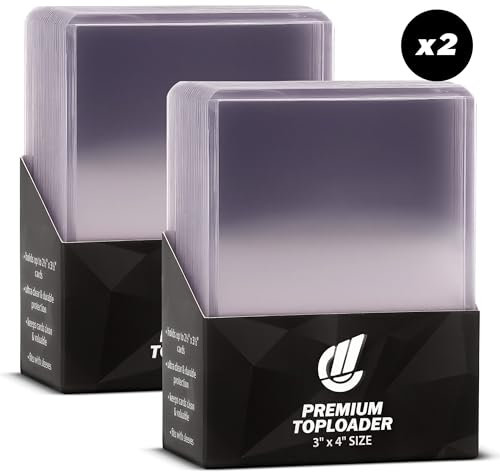 collectXP - 2X Toploader 3 x 4 – Premium Schutzhüllen für alle TCG & Sammelkarten (Magic, Pokemon, Yu-Gi-Oh! & co.) (25 STK./Packung)