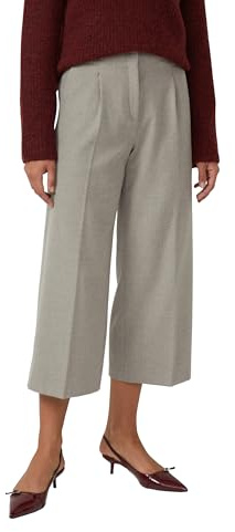 s.Oliver High Rise Culotte aus Flanell mit klassischer Bundfalte