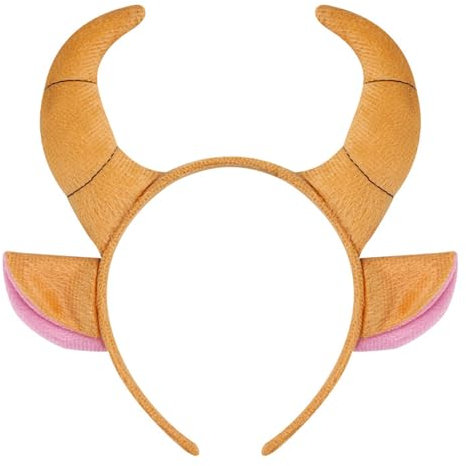 Cartoon Cow Horn Stirnband Weiche Stoff Elastizität Designs Für Kinder Teenager Und Erwachsene Anime Liebhaber Cosplay Event Accessoire