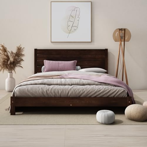 Nodax Super King Bed Frame 6ft, F15 Solid Wooden Slats, Easy Assembly