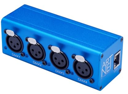 Jooehyer ArtNet MINI 4 Universe 2048 Ethernet DMX512 Lighting Controller Interface Disco with MA2
