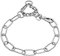 Sprenger Kettenhalsband für Hunde aus Edelstahl mit Haken und Zugbegrenzung I Hundehalsband m mit extra Langen Kettenglieder 4mm, fellschonend, 70 cm