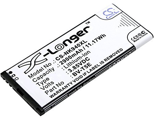 Batterie kompatibel mit Microsoft Lumia 940, Lumia 940 XL, Lumia 950, Lumia 950, SIM-SIM, RM-110, RM-1104, RM-1106, Teilenr. BV-T5E