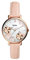 Fossil Damenuhr Jacqueline, Quarzwerk, 36mm Rose Gold Edelstahlgehäuse mit Lederarmband, ES4671