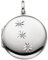 Jobo Damen-Medaillon aus 925 Sterling Silber mit 3 Zirkonia zum Öffnen für 2 Foto