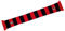 SC Freiburg Schal - Blockstreifen - rot/schwarz Fanschal Scarf - Plus Lesezeichen Wir lieben Fußball