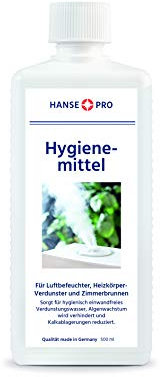 HANSE PRO Hygienemittel, 500 ml I für Luftbefeuchter, Luftreiniger, Luftwäscher, Heizkörper-Verdunster, Zimmerbrunnen I hält Verdunstwasser hygienisch einwandfrei I Water Conserver