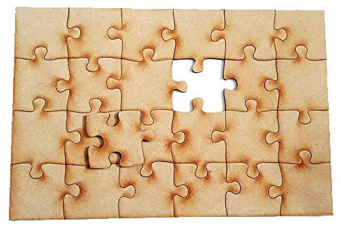 Plain Wood Jigsaw Puzzle Make your Own Laser Cut Blanks 20cm x 30cm