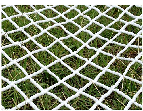 White Safety Net Kids Protective Netting, 5cm Mesh Net for Children Pets Toys Protection, Anti-fall Balcony Stairway Railing Net, Outdoor Patios Fence Net (Size : 3x3m(10x10ft))