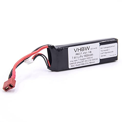 Batterie Li-polymère - 1600 mAh (7,4 V) - Pour modélisme