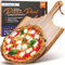 Wooden Pizza Peel 14 Inch - Acacia Wood Pizza Board for Pizza Making, Sliding, Cutting & Serving - Food Oil Processed Paddle Spatula w Handle & Hanging Loop - Pizza Oven Accessories by KitchenStar