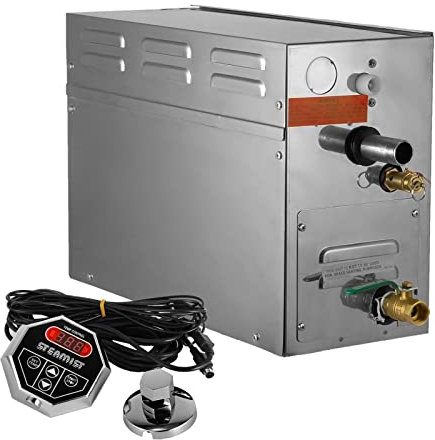 Vapore per Bagno Turco con Display Digitale A LED Generatore per Bagno di Vapore 4Kw / 6Kw Generatore di Vapore per Spa Domestica Generatore di Vapore con Controllo del Tempo (6Kw) Portatile