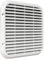La Ventilazione ASQ2222B - Rejilla de ventilación antirrobo, aluminio blanco, 220 x 220 mm