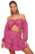 Trendyol Banda Inferior Top Team Juego de Falda, Fucsia, 42 para Mujer