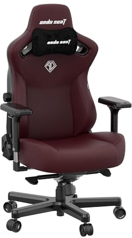 Anda Seat Kaiser 3 Grande Silla Gaming, Comoda Silla Racing Gamer Adulto para Trabajo/Oficina/Estudio/Gaming, Sillas Ergonomicas para Ordenador, Ergonomic Office Desk Chair - Granate Grande