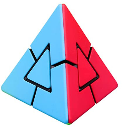 Tropibed 2×2 Pyraminx Zauberwürfel 2×2×2Pyramide Würfel Kreativer Würfel 3D Puzzle Spiele für Kinder Erwachsene Brain Teaser Puzzle Cube