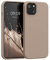 kwmobile Carcasa Compatible con Apple iPhone 13 Funda - Case TPU y Silicona antigolpes - Apto Carga inalámbrica - café Capuchino