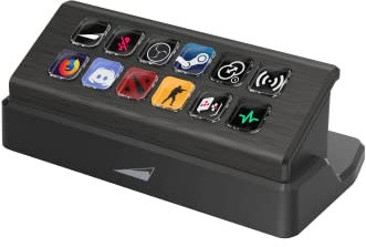 MOUNTAIN Displaypad, Streaming- und Content-Creation-Controller, 12 tasti di visualizzazione gratuiti gratuiti, USB-C-Anschluss,