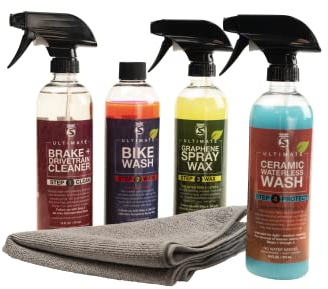 SILCA Colección SPA de Bicicletas | Rendimiento líquido Lavado en Ciclo de 4 Partes | Lavado de Bicicletas sin Agua con cerámica SiO2 | 16.00 onzas líquidas (Paquete de 1)