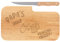 LASERHELD | Brotzeitbrett Holz mit Gravur “Papa's little drinking buddy” & Messer | 26 x 15 cm | Frühstücksbrettchen Holz Schneidebrett Jausenbrett | Geschenk für Männer Papa Vatertag