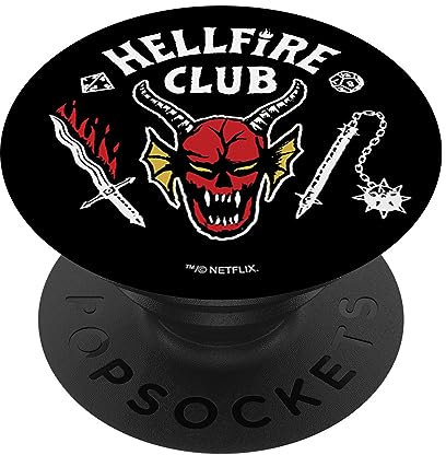 Stranger Things Hellfire Club Logo PopSockets mit austauschbarem PopGrip