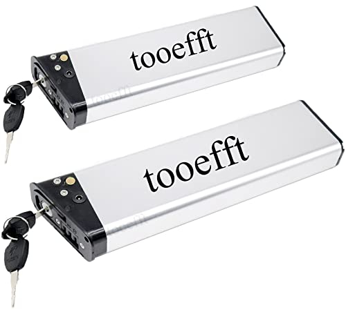 Tooefft 36V DCH-014 Battery for Folding Electric Bike ANCHEER AM1908 36Volt 7.5Ah 8.7Ah 8Ah 10.4Ah 12.8Ah 14Ah Battery for eBike ADO A16 LANKELEISI A6 ALX-014 (36V 10.4Ah 395mm)