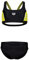 ARENA Mädchen G Thrice Jr Two Pieces R Bikini, Black-soft Green-white, 128 EU