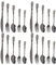 Luxshiny 1 Satz Besteck-löffel-set Aus Edelstahl Gotisch Schwarzes Silberbesteck Schädel Geschirr Aus Edelstahl Elegantes Muster Tafel Empfindlich Rostfreier Stahl Obst