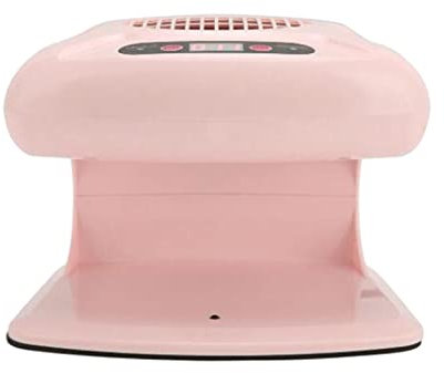 Air Nail Dryer Fan, warmer und kühler Wind mit automatischem Nail Fan Föhnmaschine für den Gebrauch zu Hause und Fingernagel, ROSA